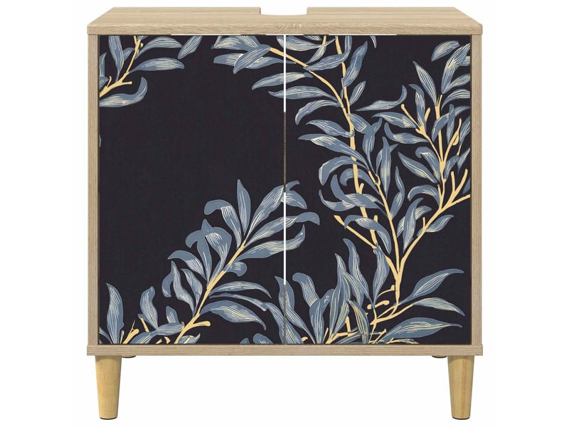 Armoire de salle de bain, meuble de rangement dokkum sonoma 60x40x60 cm  - Conforama E