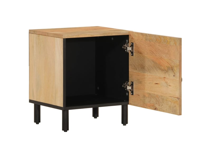  Lot de 2 tables de chevet - cabinet de chevet - table de nuit 40x33x46 cm bois de manguier solide  - Conforama C