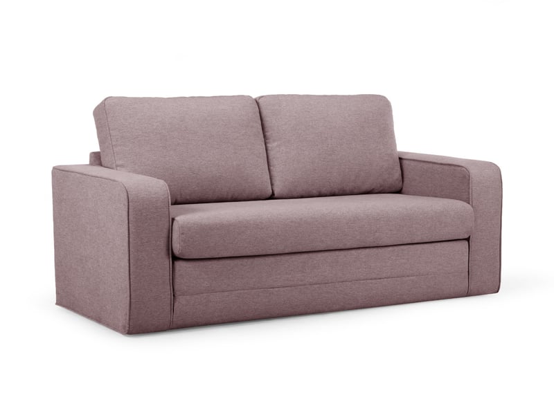 Bobochic canapé droit convertible déplimousse come tissu chiné rose COME - Conforama A