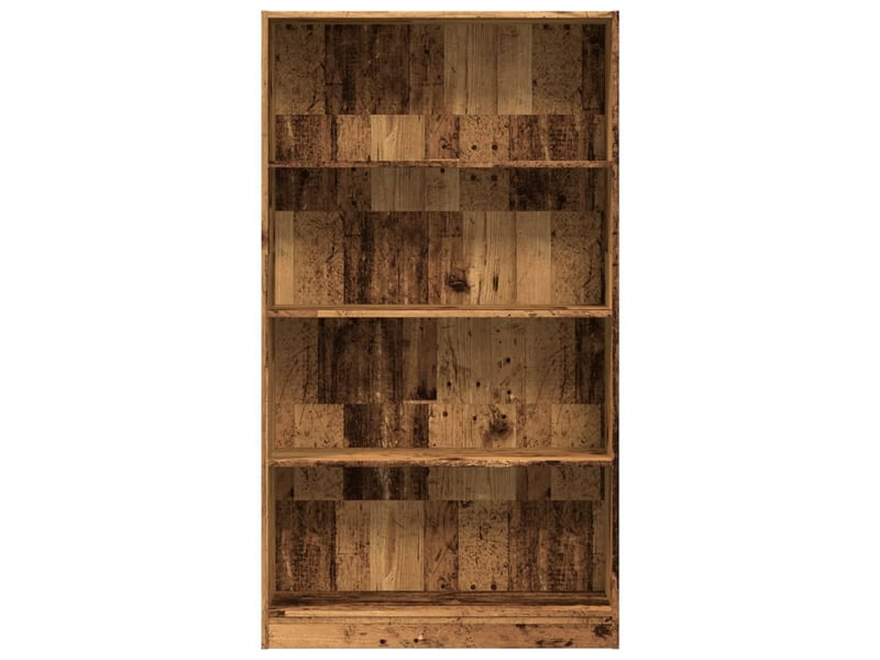  Bibliothèque, meuble de rangement salon vieux bois 80x24x143 cm bois d'ingénierie  - Conforama D
