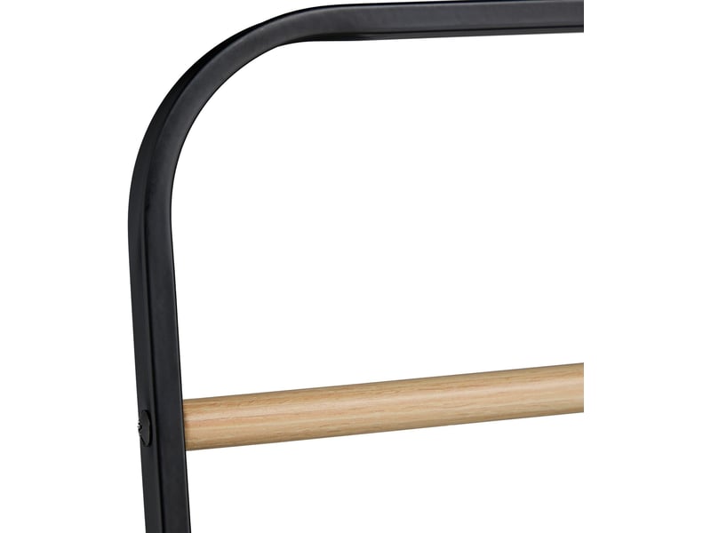  Portemanteau haut compact pratique pour entrée chambre 140 x 41 x 41 cm en fer noir 13_0018464  - Conforama C