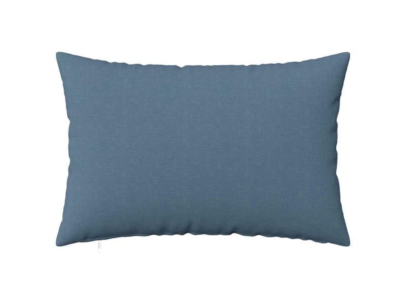  Lot de 6 housses de coussin heerlen bleu denim 50 x 80 cm tissu cf49592  - Conforama A