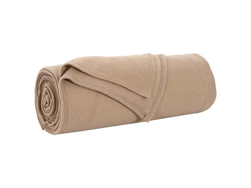  Plaid canapé camel 280x210 cm 0.8 kg polaire  - Conforama A