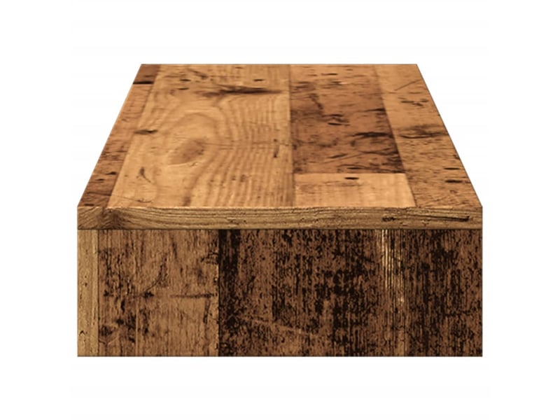  Support de moniteur table meuble bureau vieux bois 100 x 27 x 10 cm bois d'ingénierie marron 02_0045004  - Conforama C