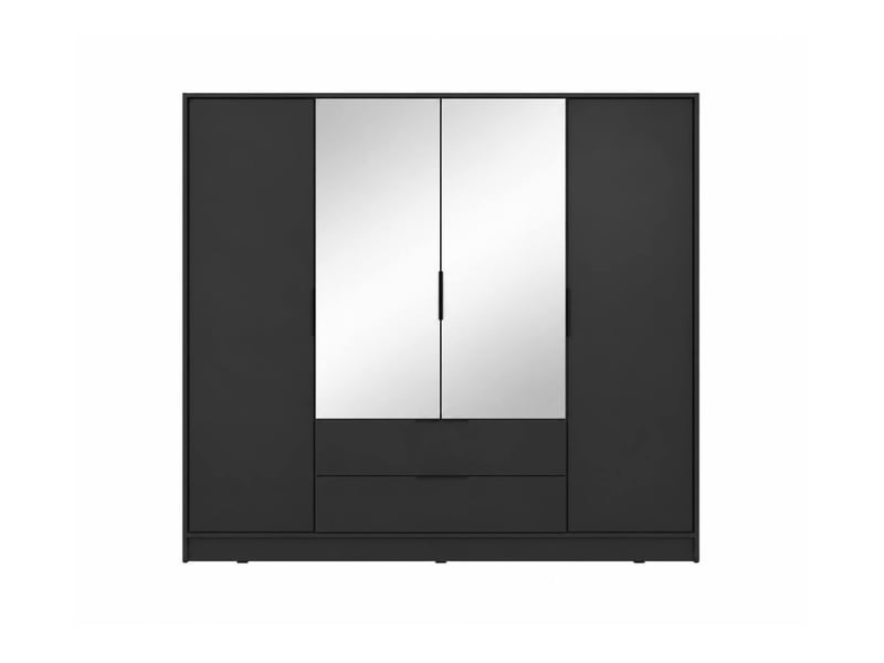  Mirage - armoire 2 tiroirs et 4 portes dont 2 miroirs 206cm  - Conforama A