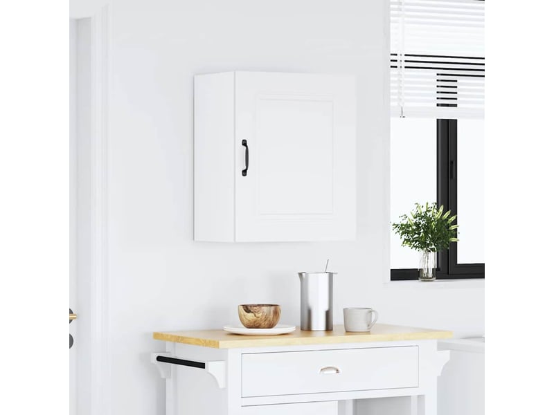  Meuble de rangement, armoire murale de cuisine kalmar blanc bois d'ingénierie  - Conforama B