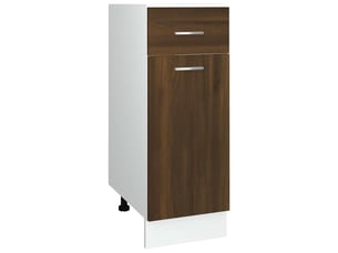 Armoire de cuisine, armoire à tiroirs lyon chêne brun 30x46x81,5cm bois d'ingénierie