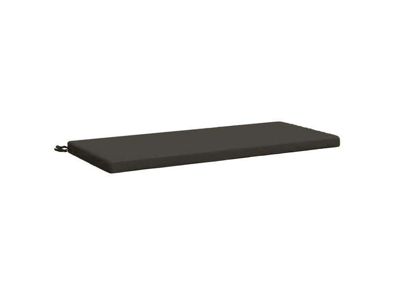  Lot de 2 coussins de banc, coussins d'assise soest 100 % polyester anthracite cf56765  - Conforama D