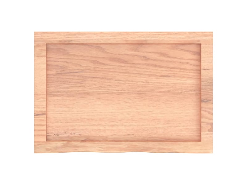 Comptoir de salle de bain, plan de travail marron 60x40x(2-4)cm bois traité cf65804  - Conforama D