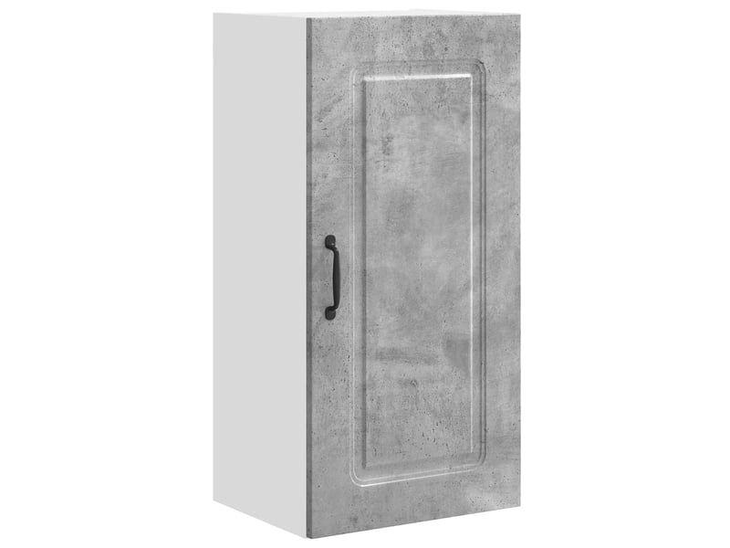 Meuble mural de cuisine | armoire de cuisine gris béton 40x31x80cm shl1651 - Conforama A