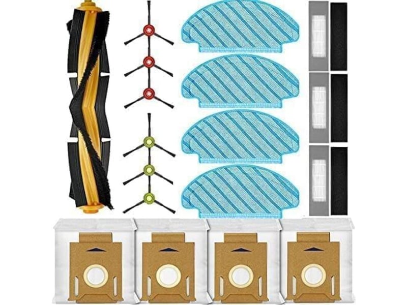 Enowelir kit de 18 pièces de rechange compatible avec ecovacs deebot ozmo t8 t8+ t8 aivi t8max,n8+ n8 pro n8 pro+,t9+,1 brosse principale - Conforama A