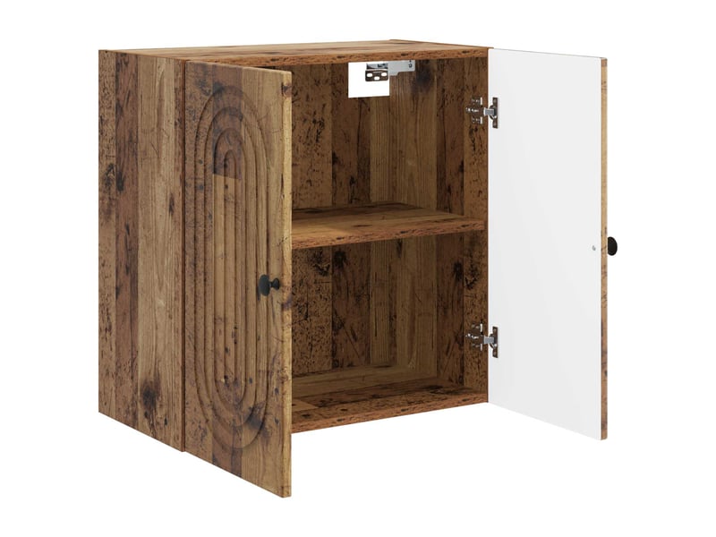  Armoire murale salon, meuble de rangement bois ancien 59x31x60cm bois d'ingénierie shl7204  - Conforama C