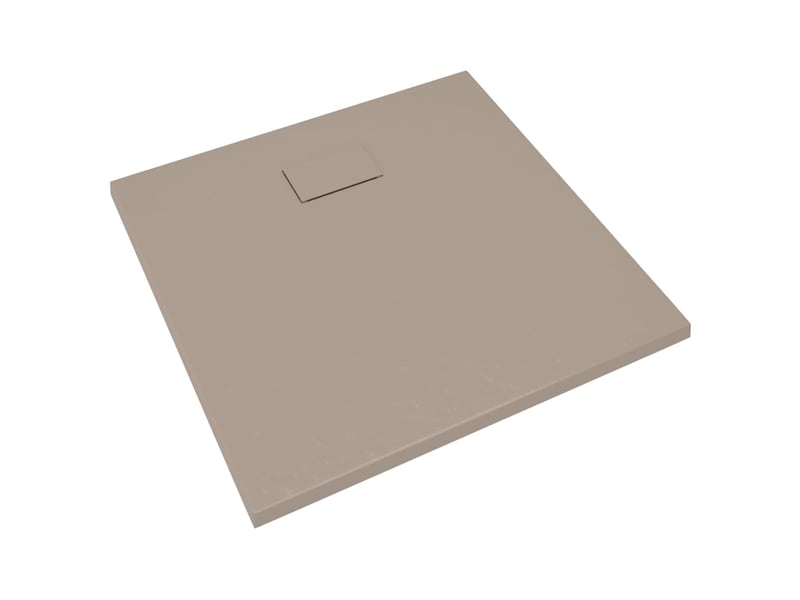  Receveur de douche base de douche bac de douche réceptacle de douche salle de bain toilette salle d’eau maison intérieur smc 90 x 80 cm marron 02_0001966  - Conforama B