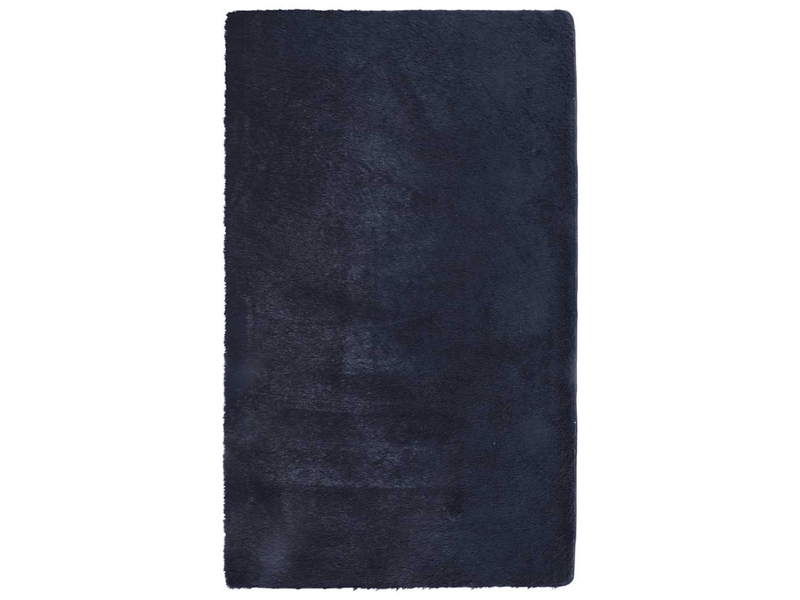  Tapis shaggy à poils longs navarra bleu marine 80x150 cm - comfortxl 4102819 - Conforama A