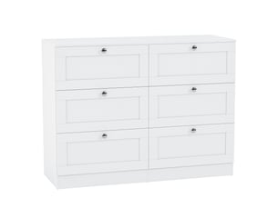Commode 6 tiroir(s) VIDA DESIGNS 3332187 coloris blanc largeur 27 cm