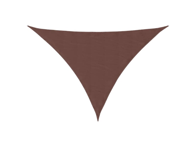  Voile de parasol - voile d'ombrage tissu oxford triangulaire 4x5x6,4 m marron  - Conforama A