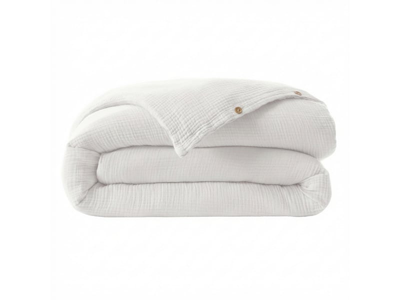  Housse de couette 240x260 cm gaze de coton iris chantilly PD24999 - Conforama A