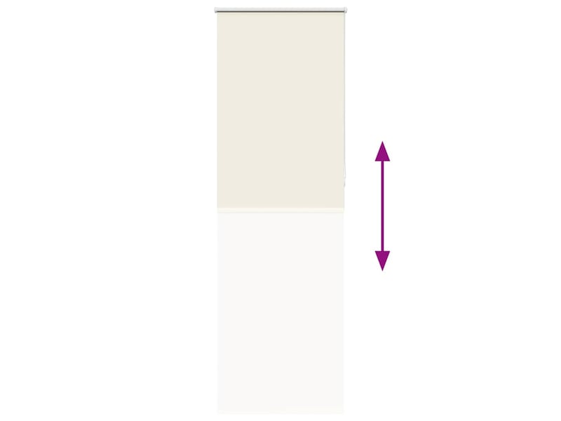  Store enrouleur occultant, store à rouleau blanc cassé 70x230cm largeur du tissu cf45572  - Conforama E
