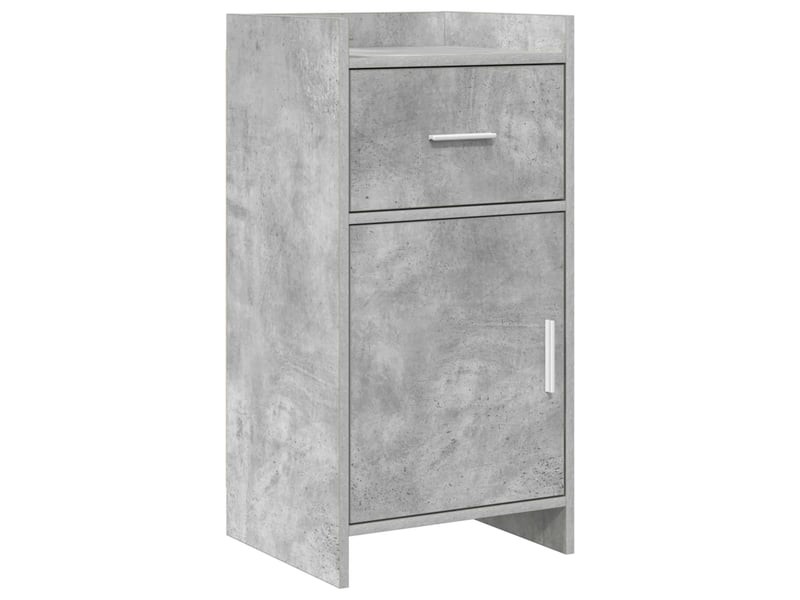  Buffet - bahut - meuble de rangement gris béton 40 x 36 x 80 cm bois d'ingénierie  - Conforama A
