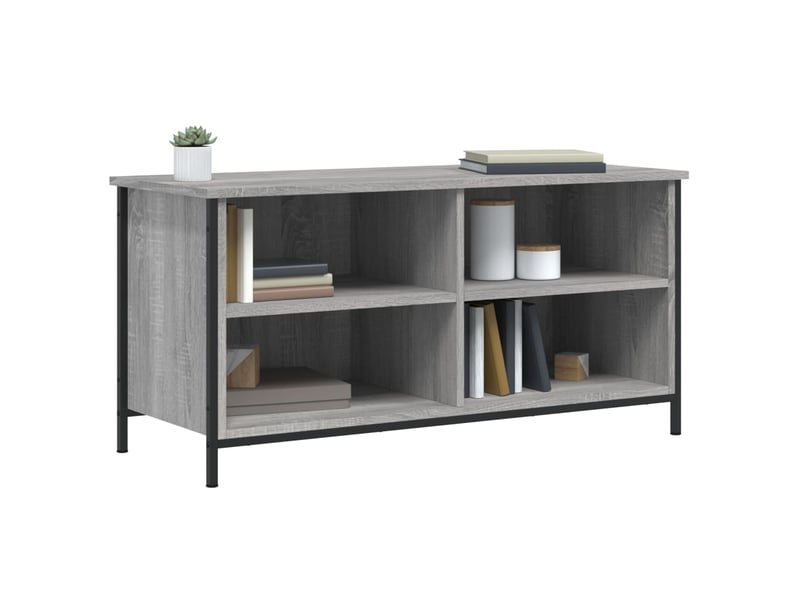  Meuble tv - banc tv - meuble de rangement sonoma gris 100x40x50 cm bois d'ingénierie  - Conforama C