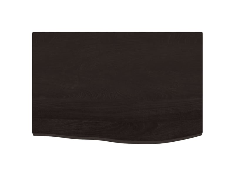  Comptoir de salle de bain, plan de travail marron foncé bois massif traité cf65859  - Conforama D