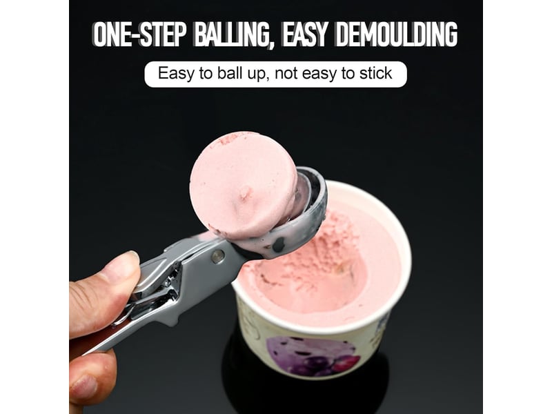  Cuillère à glace, métal cuillère à glace avec déclencheur, réutilisable ice cream scoop 18 x 4.4 cm, pour pâtisserie, boule à melon  - Conforama D