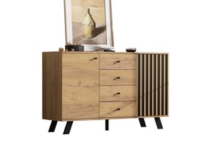 Buffet    <strong>ELVMI</strong> <strong></strong> - 120 cm coloris noir 