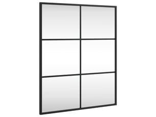 Miroir rectangulaire à fixer coloris noir <strong></strong> <strong></strong> - 50 cm x 60 cm