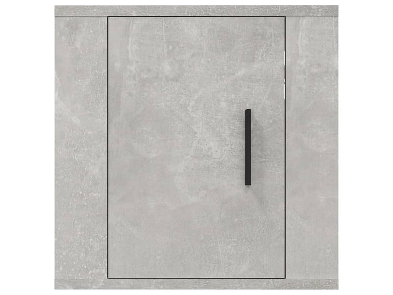  Meubles tv - banc tv - meuble de rangement muraux 2 pcs gris béton 40x34,5x40 cm  - Conforama E