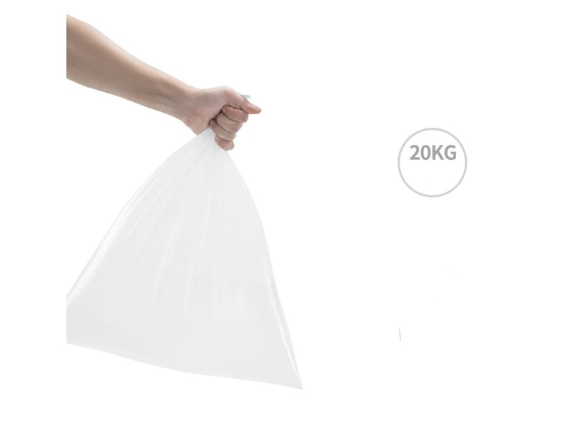  Lot de 90 sacs poubelle blancs – 3 paquets de 30, 42x55 cm  - Conforama C