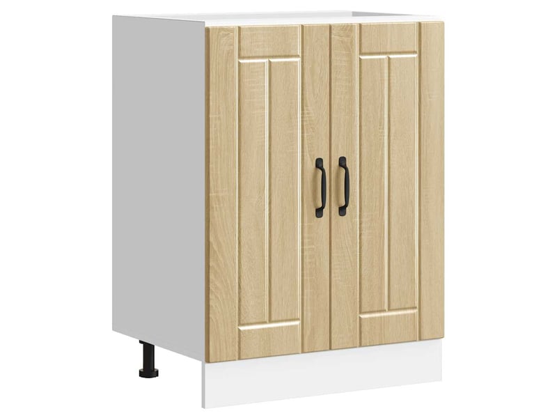  Meuble de cuisine, meuble de base de lavabo chêne sonoma bois d'ingénierie  - Conforama B
