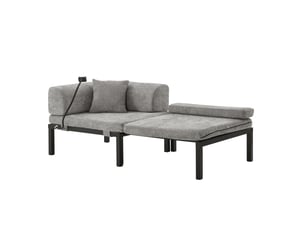Deplimousse convertible 1 place <strong>HAUSS SPOLE</strong> <strong></strong> gris clair
