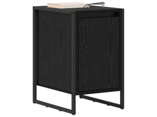 Table de chevet - cabinet de chevet - table de nuit chêne noir 39,5 x 30 x 50 cm bois d'ingénierie