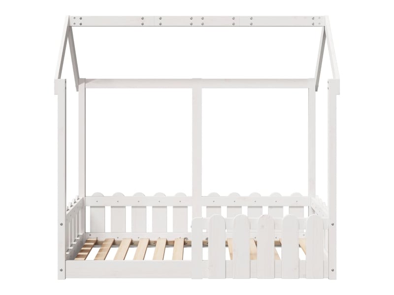  Cadre de lit d'enfants - lit jeune forme de maison sans matelas 70x140 cm  - Conforama D