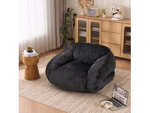 Fauteuil fixe <strong>MODENVIE</strong> <strong></strong> Velours côtelé gris