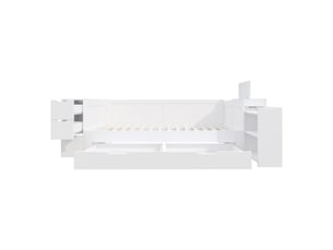Lit avec rangement 90x190 cm RAUMIO   coloris blanc
