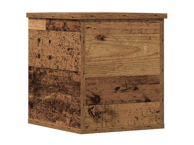  Boîte de rangement, coffre de rangement bois ancien 30x35x35 cm  - Conforama A