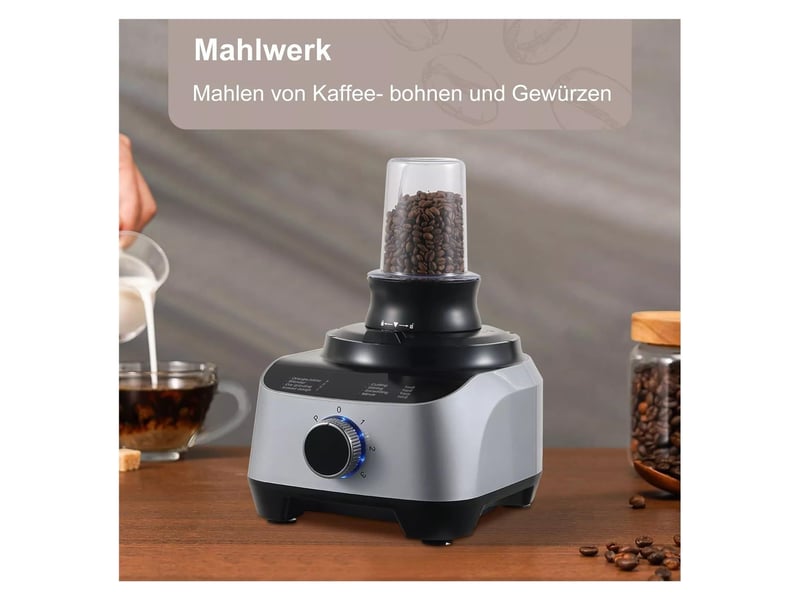  Robot de cuisine multifonction 11 en 1, 1300 w, bol 3,5 l et blender 1,5 l, hachoir, mixeur et fonction pulse  - Conforama E