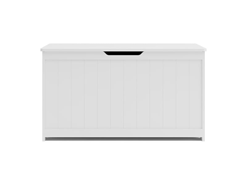  Coffre à jouets 80 x 40 x 45 cm blanc 03_0009285  - Conforama C