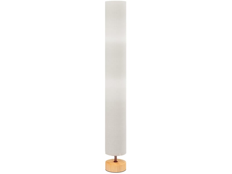  Lampadaire pour salon, puissance max. 40 w, douille e27, abat-jour en lin et structure en métal, ø 15 x 120 cm, beige  - Conforama B