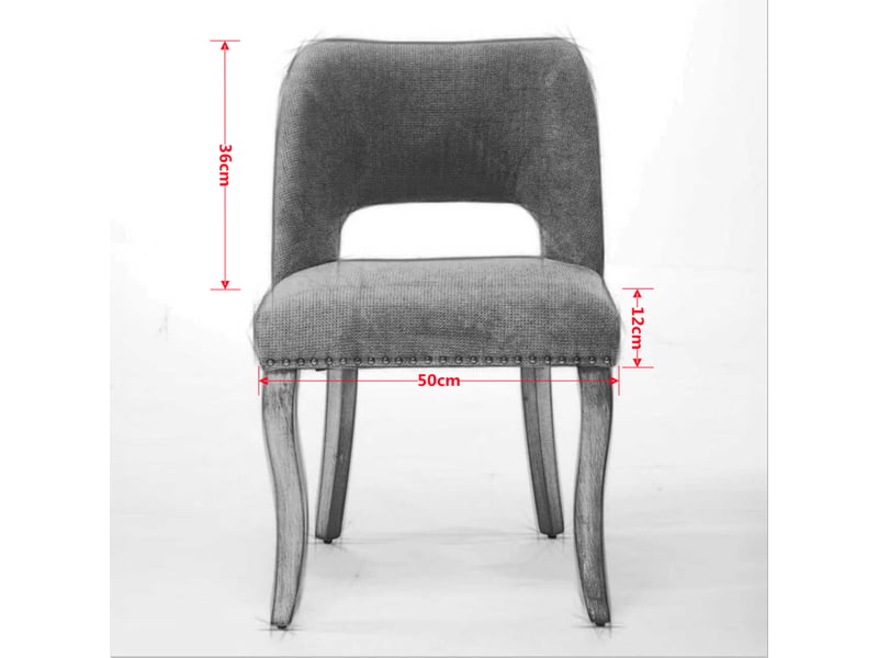  Chaises de salle à manger en bois 2 pièces, design moderne avec tissu rembourré, noir, idéales pour cuisine ou salle à manger, de1870bk  - Conforama C