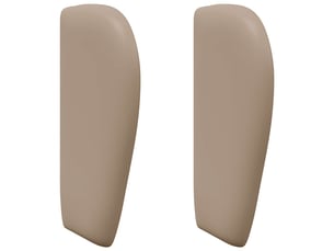 Oreille de tête de lit | coussin de tête de lit tan 40 x 23 x 6 cm pvc