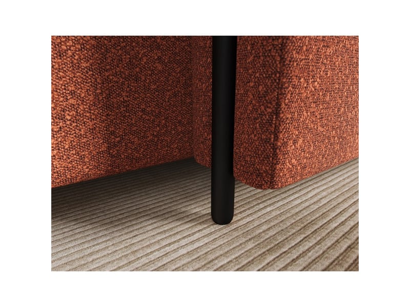  Canapé d'angle convertible arvessa terracotta bouclette – angle droit  - Conforama E