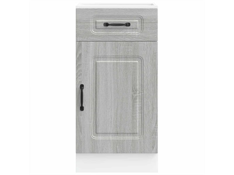 Meuble de rangement, armoire de cuisine kalmar sonoma gris bois d'ingénierie shl3264 - Conforama D