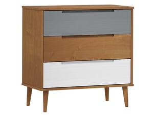 Commode 1 tiroir(s) <strong></strong> <strong></strong> coloris marron largeur 80 cm