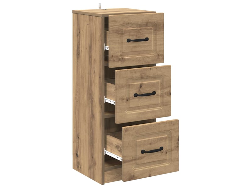  Armoire de rangement bureau, armoire à tiroirs 33 x 34.5 x 87 cm bois d'ingénierie shl6616  - Conforama E