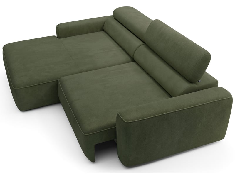 Selsey fando - canapé d'angle - 252 cm - velours vert sauge Fando - Conforama C