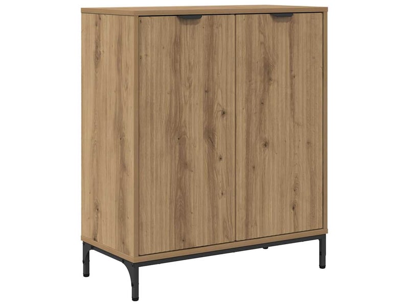 Buffet salon, buffet de rangement chêne artisanal 69,5x33x82 cm bois d'ingénierie - Conforama A
