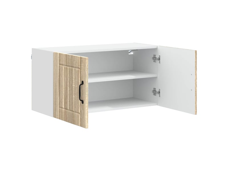  Meuble mural de cuisine, armoire de cuisine chêne sonoma 80x31x40cm shl4559  - Conforama E