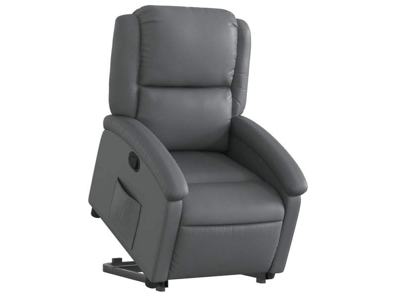 Fauteuil inclinable, fauteuil relax gris similicuir shl7673 - Conforama C